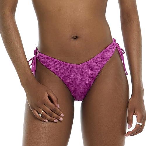 Eidon Leah High Cut V-Front Tie Side Cheeky Bikini Bottom Swimsuit XL
