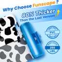 Funscape Pool Floats Chairs Adult, 2 Packs Heavy Duty Inflatable Swimming Pool Lounges, Fabric Floating Hammock Seat, Kid Blow Up Pool Noodle, Lake Raft Floaties, Fun Summer Beach Water Party GameCow