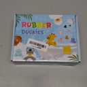 12PCS Rubber Ducks - Assorted Rubber Ducks with Black Cat,Highland Cow,Sheep Bath Toys,Toddler No Hole Ducks for Jeeps,Baby Bath Toys, Animal Bath Duckies for Baby Shower Pool Party Favors