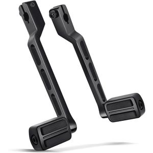 Amazicha Stainless Steel Heel Toe Shift Lever Pegs Shifter Lever Pegs Fit for Harley Touring Road Glide Street Glide Electra Glide 1988-later FL Softail 1986-later Tri Glide Trikes 2008-later Black