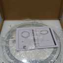 ROLOVE Vanity Mirror with Lights, 12 Inch Light Up Makeup Mirror, LED Makeup Mirror with Lights for Bedroom Tabletop, Smart Touch Control 3 Colors Dimmable, 360 Rotation, White (11.8"L x 11.8"W)