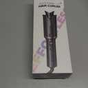 Automatic Rotating Curling Iron  VISKS V668 Pro Ceramic Hair Curler with Keratin-Coated Barrel, Digital Temperature Display, Anti-Scald, 590M Ionic, Tangle-Free, Dual Voltage, 1.5 Inch (Black)