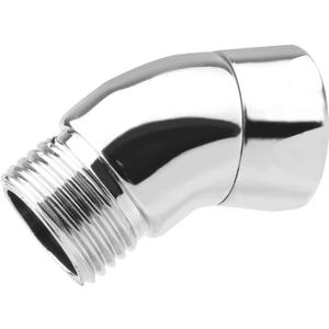 Shower Head Elbow Adapter, 135 Degree Solid Copper Spray Head Swivel Angle Adapter Handheld Hose Pipe Arm Extension Connector for Bathroom Handheld and Fixed Showers