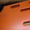 Spine Board Stretcher with Backboard Straps, Foldable Medical Stretcher for Patient Transport Rescue Lightweight, 73x19.5in, Orange