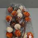 Fall Velvet Pumpkin Garland Thanksgiving Harvest Pumpkin Banner Decorative Foam Pumpkins Garland for Fireplace Mantel Autumn Farmhouse Porch Indoor Wedding Table Centerpiece Decor