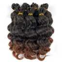 9 Inch Ocean Wave Crochet Hair Short Deep Wave Crochet Hair 5 packs Pre Looped Ocean Wave Crochet braids for Black Women (T1B/30)
