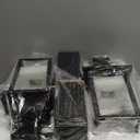 Porch Lights with GFCI Outlet, Dusk to Dawn Motion Sensor Outdoor Lights,3 Light Modes Black Front Door Lights, Waterproof Outside Wall Sconces for House Patio Garage (2 Pack)