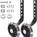 Mehome Flash Training Wheels for 12 14 16 18 20 Inch Kids BikeHeavy Duty Training Wheels are for Single Speed Bicycle (Black)