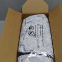 blunique Calming Large Dog Bed for Couch, 41 x 37 inch Removable Couch Cover for Dogs Washable, Non-Slip Fluffy Plush Dog Sofa Mat for Furniture Protector - Grey