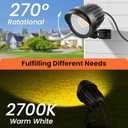 MEIKEE 7W 800lm Low Voltage Landscape Lights, 12V 24V LED Landscape Lighting with Connectors, 2700K IP66 Waterproof Outdoor ledSpotlights for Garden Pathway Yard Decoration (1 Pack)
