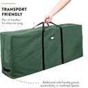 ZOBER 600D Oxford Fabric Large Christmas Tree Storage Bag - Fits 9 Ft Artificial Trees - Tear Proof Waterproof Christmas Tree Bag For Storage Box For Xmas - Strong, Durable Handles - Card Slot - Green