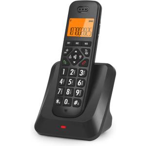 Sangyn DECT 6.0 Cordless Phone for Home with Big ButtonsOne Touch DialingFull-Duplex SpeakerphoneCaller ID/Call Waiting28dB Audio Assist and Hearing Aid Compatibility,Black Sangyn DECT 6.0 Cordless Phone for Home with Big ButtonsOne Touch DialingFull-Duplex SpeakerphoneCaller ID/Call Waiting28dB Audio Assist and Hearing Aid Compatibility,Black