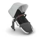 UPPAbaby RumbleSeat V2+ Second Lower Seat/Compatible with Vista V2 and Vista V3 / Adapters, Bumper Bar, Bug Shield Included/Stella (Grey Brushed Mlange/Silver Frame/Chestnut Leather)