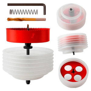 Bi-Metal Hole Saw for Recessed Lights 6-1/4 with Silicone Dust Bowl, Hole Saw Drill Bit with 11/32" Hex Shank, Recessed Light for Wood, Plastic Board, Ceiling, Drywall