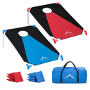 Himal Portable PVC Framed Cornhole Game Set with 8 Bean Bags and Carrying Bag (Blue-Red,3 x 2-feet)