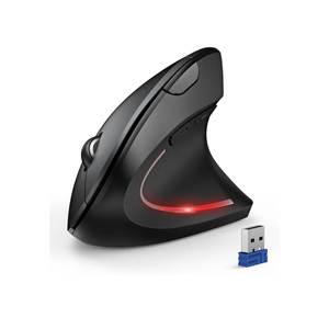 TECKNET Ergonomic Mouse, Wireless Bluetooth Vertical Mouse, 4800 DPI Optical Tracking, 6 Adjustable DPI, Quiet Clicks, 2.4GHz with USB A Receiver, 12 Months Battery, 6 Buttons, Wide Compatibility