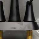 Moen Ronan Matte Black Two-Handle 4" Centerset Modern Bathroom Faucet with Push-Down Drain, 84022BL ((Pack of 1))