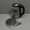 1500W Electric Kettle with Temperature Control - 6-Temp Presets for Tea/Coffee, Double Wall Cool-Touch, 4H Keep Warm, 1.7L Borosilicate Glass & BPA-Free, Fast Boil for Home/Office