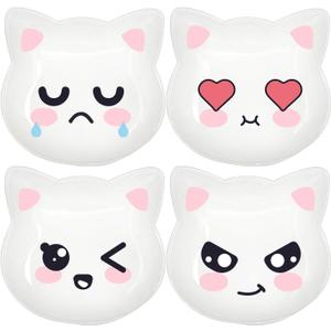 (4 Pcs) Reusable Gel Ice Pack, Boo Boo Ice Pack, Cute Ice Pack for Injuries, Breastfeeding, Wisdom Teeth, Pain Relief, Fever, Headaches