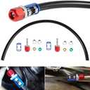 800-671 A/C Line Splice Kit for 3/8 Line With No.6 Hose, A/C Air Conditioning Repair Splice Connector, Universal Fit For 3/8'' Hose to Hard Lines Repair