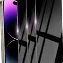 Ifaeveus 3 Pack Privacy Screen Protector for iPhone 14 Pro Max Tempered Glass 6.7inch Private Saver Anti-Spy Eye Protection Anti-Scratch Full Coverage (Black)