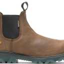 Wolverine Men's I-90 Waterproof Soft-Toe Romeo Slip-On Construction Boot (10.5 X-Wide, Brown)