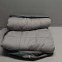 Kivik Breathable Weighted Blanket for Adults, 15 lbs Ultra Soft Minky Dot Heavy Blankets, Reversible Cooling and Warm Blanket for All Seasons, Machine Washable, 60"x80" Queen Size, Grey