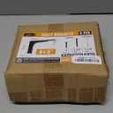 8" Heavy Duty Countertop Support Brackets 4PCS, 400 lb 5 mm Steel  Hidden Floating Shelf Corbel | Matte Black Powder-Coated L Brackets Incl Screws for Quartz Granite Wood Concrete Laminate