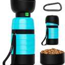 Pecute Portable 22 oz Dog Water Bottle, 2 in 1 Dog Water Bottle Bowl Leakproof with Double Seal, BPA Free, Lightweight, Pet Water Bottel Dispenser for Outdoor Walking Triping Hiking Camping Travels