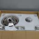 Fanbulous 60 Inch Modern Farmhouse Fandelier Ceiling Fans with Lights, Brushed Nickel Crystal Ceiling Fan Chandelier, 6 Speeds and Reversible, 3CCT, Indoor Ceiling Fan for Living Room Bedroom Kitchen