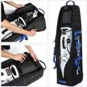 ZEEMO Golf Travel Bag, Mid-Open Protective & Wheeled Airline-Approved Case for Clubs, Stand&CartBag, Waterproof Soft-Sided Cover Made of Heavy Duty Oxford