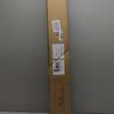 Muzilife 45.3" Large Floating Wall Ledge Shelves with Lip - Set of 2 Wood Floating Shelves - Black Wall Mounted Picture Ledge for Office, Bathroom, Bedroom, Living Room, Kitchen