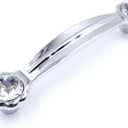 MFYS 2 Pack Crystal Drawer Pulls Handles Clear Crystal Cabinet Pulls Gold Drawer Knob Pull Glass Dresser for Bathroom Cupboard Knob (2, 5" Hole to Hole)