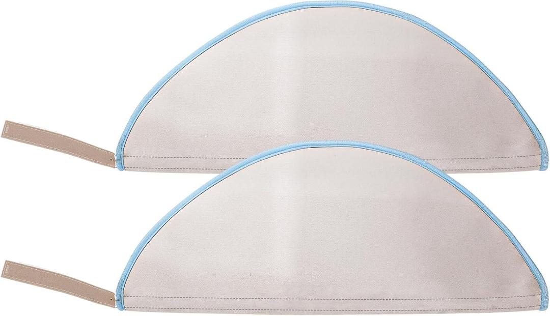 2 Pcs Heating Pad Cover Foam Filled Terry Cover Hydroculators Moist Hot Heat Pack for Cramps Muscle Soreness Dysmenorrhea Aches Relaxation Without Pockets (Neck Contour)