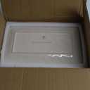 famiware Serving Platter, Rectangular 15.67/14.1/12.6inch Serving Dishes for Entertaining, Microwave Dishwasher Safe, Stoneware Serving Trays for Party, Turkey, Cheese, Ocean Series, Vanilla White