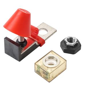 GLOSO Marine Rated Battery Fuse IPBF+Terminal Fuse Block Kit, Single Stud M8 (5/16") + Ignition Protected Battery Fuse (30A)