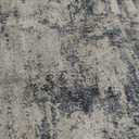 Washable Area Rugs for Living Room 9x12 - Large Neutral Modern Abstract Rug, Soft Low Pile Carpet with Non Slip Backing for Under Dining Room Table, Bedroom, Home, Office, Dorm - Indigo Gray (9' x 12' (Rectangular), Denim Blue/Gray)