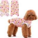 Coppthinktu Recovery Suit for Dogs After Surgery, Dog Onesie Surgery Recovery Suit for Female Spay, Soft Male Surgical Pajamas Bodysuits for  Puppy to Anti Licking Dog Cone Alternative