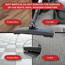 Upgraded Hardwood Floor Attachment with Horse Hair Soft Bristles & Flexible Brush Head for Vacuum Cleaners Using 1 '' (1.25inch) (32mm) Accessories - Work on Low Carpet & Wood/Bare/Tile/Hard Floors