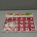 Felt Christmas Hanging Advent Calendar, Gingerbread House Advent Calendar with 24 Detachable Felt Christmas Ornaments Fillable Pocket, DIY Montessori Activities Reusable Door Wall Hanging Craft Decor