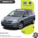Headlights W/Bulbs for 2004 2005 Toyota Sienna Minivan (All Trims: CE, LE, XLE, Limited) & Cargo Van