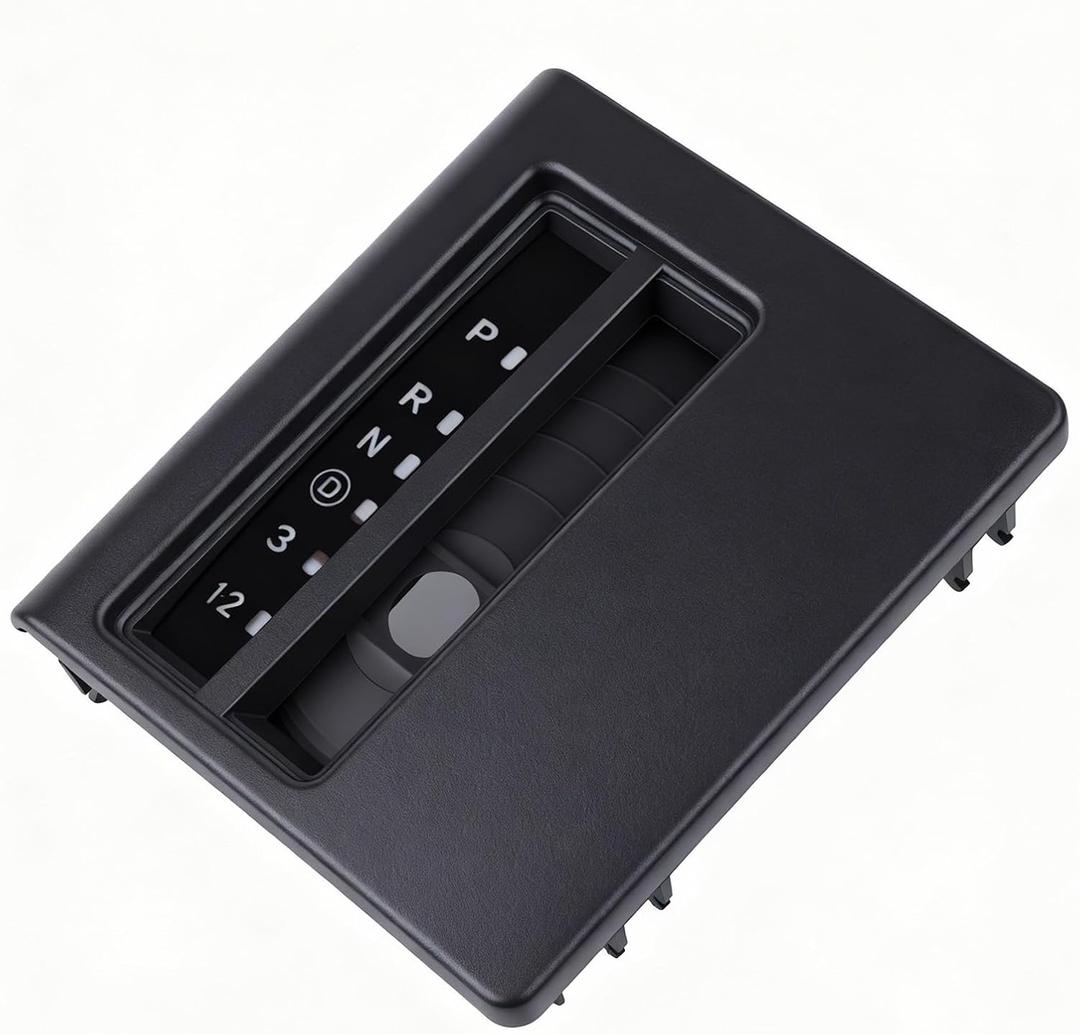 Sorello Automatic Transmission Floor Shift Indicator Bezel Auto Console Compatible with Jeep Cherokee 1997 1998 1999 2000 2001 2.5L 4.0L - Replace 55115615 5EK03TRM