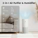 Airthereal 2-in-1 Air Purifier & Humidifier Combo for Large Room up to 1325 ft, 3-Stage Filters, Air Quality Monitor and Quiet Sleep Mode, Evaporative Humidifier with Hygrometer, iF Design Award 2026