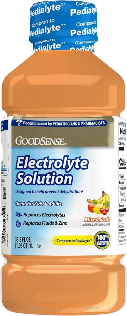 Good Sense Pedia Electrolyte Liquid, Fruit, 34 Fluid Ounce, BBD: JAN 06/2028