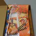 194 Pcs Thanksgiving Party Favor Friendsgiving Fall Autumn Stationery Pumpkin Maple Turkey Notebook Pencil Ruler for Happy Thanksgiving Goodie Bag Filler Exchange Students Classrooms Gift