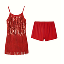 girls sequin dance dress fringe flapper two piece set shiny 
 140