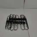 Space Saving 6 Tier Pant Hangers, Anti-Slip, Stainless Steel, 2 Pack, Black