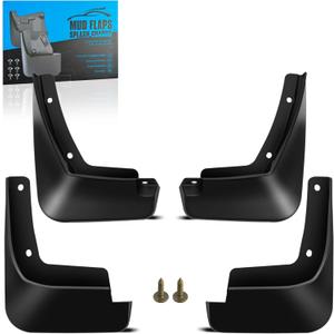 KEYOOG Front & Rear Mud Flaps Splash Guards Fit for Hyu-ndai Elan-tra 2021 2022 2023 4-Door Sedan, 4-Pc Set Easy to Clean and Install, Mud Guards Splash Guard Black