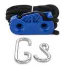 Tie Boss - 3/8 Inch Heavy Duty Self-Locking Tie Down System, 300lbs, Blue