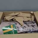 KIMODE Anti Fatigue Kitchen Mats for Floor, Farmhouse Kitchen Rugs Sets of 2, Cushioned Kitchen Floor Mats, Comfort Standing Mat for Sink, Laundry, Office, Desk Brown/Grey 17"x47"+17"x29"